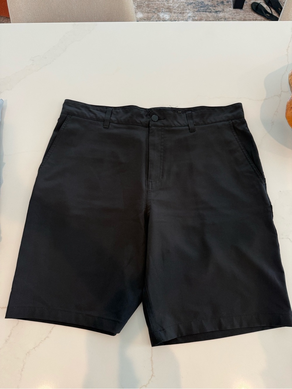 Panama Jack Men's Black Flat Front Shorts
